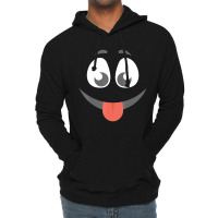 Halloween Tongue Out Emoticon Face Group Costume Lightweight Hoodie | Artistshot