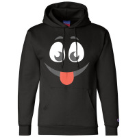 Halloween Tongue Out Emoticon Face Group Costume Champion Hoodie | Artistshot