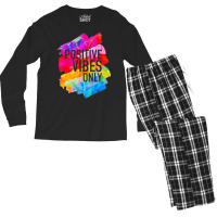 Positive Vibes -t-s -inspirational Men's Long Sleeve Pajama Set | Artistshot