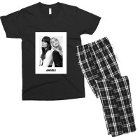 Angèle Van Laeken - Black And White Portrait Feat Clara Luciani Men's T-shirt Pajama Set | Artistshot