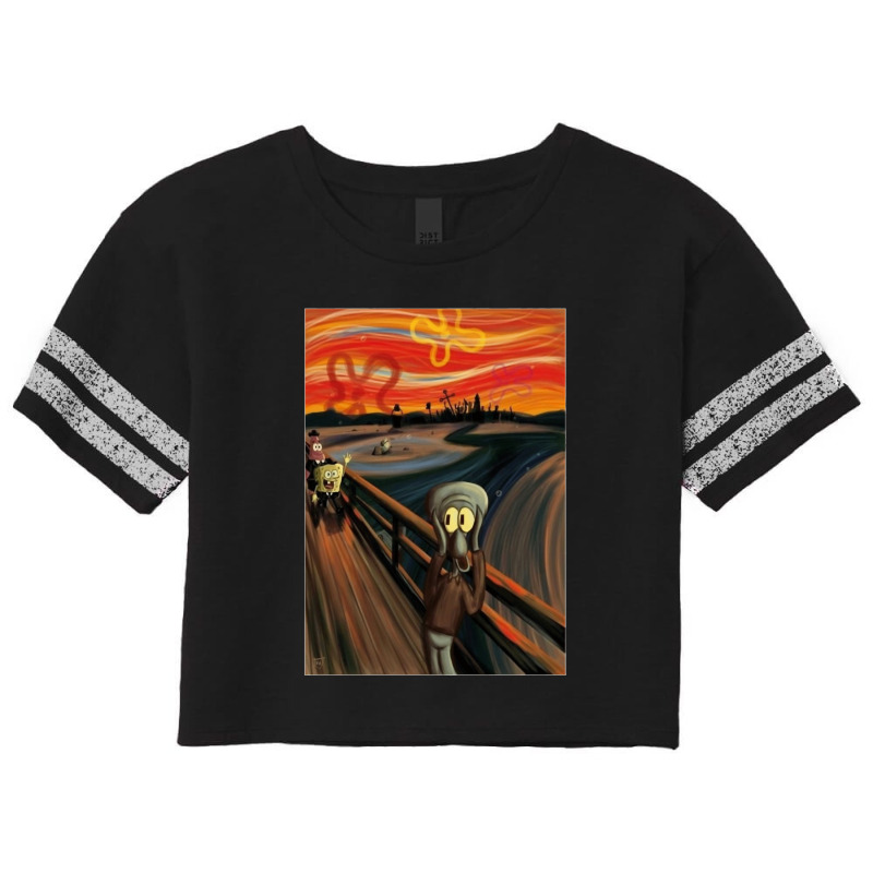 Music-retro-the-scream-by-edvard-munch-funny-graphic-gift- Scorecard Crop Tee by cm-arts | Artistshot