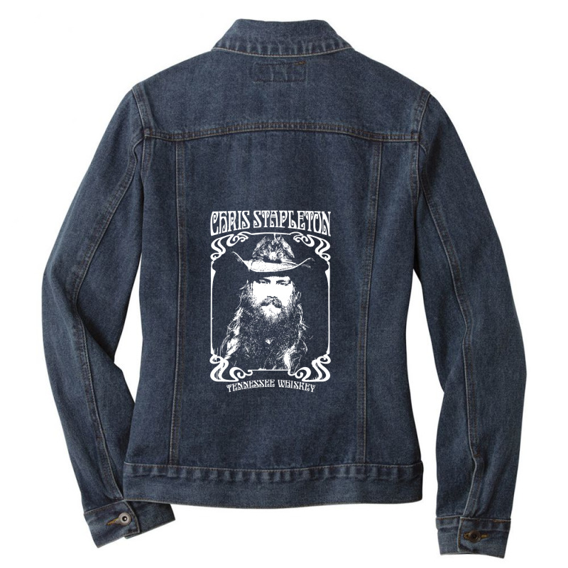 Chris Arts Stapleton Outlaws Music Tennessees Essential Whiskey Ladies Denim Jacket by LawrenceRisner | Artistshot