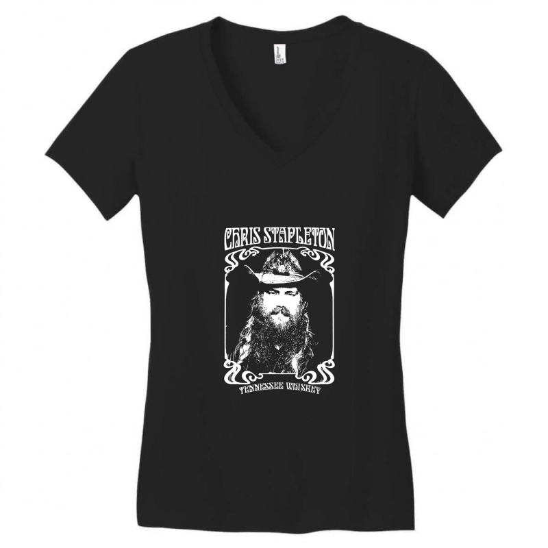 Chris Arts Stapleton Outlaws Music Tennessees Essential Whiskey Women's V-Neck T-Shirt by LawrenceRisner | Artistshot