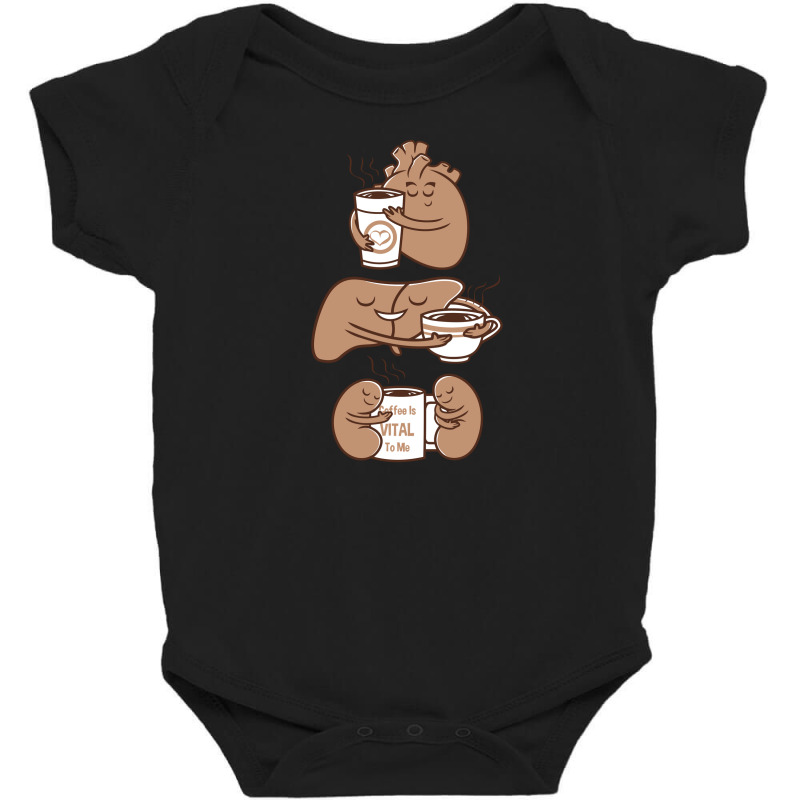 Coffee Is Vital To Me Baby Bodysuit by Farikha | Artistshot