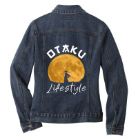 Otaku Lifestyle Nobility Samurai Gift Idea For Manga Lovers Ladies Denim Jacket | Artistshot