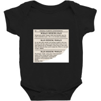 Classified Personal Ads From Song   Rock Baby Bodysuit | Artistshot