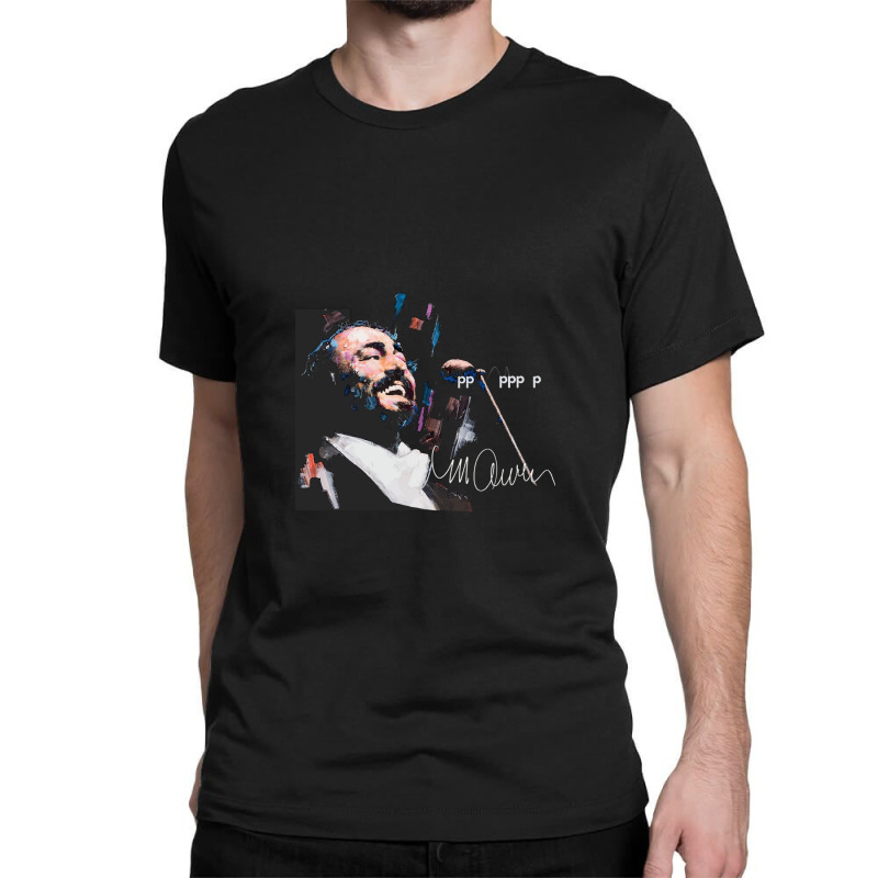 Original Portrait Of Luciano Pavarotti Classic T-shirt | Artistshot