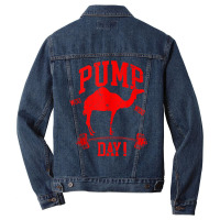 Funny Pump Day Hump Day Camel Weight Lifting Training Gym Tank Top Men Denim Jacket | Artistshot