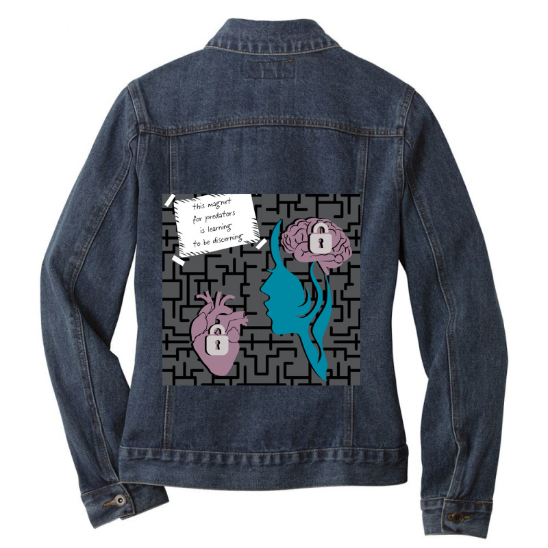 Discerning Ladies Denim Jacket by SAUNDRAHARDAWAY | Artistshot