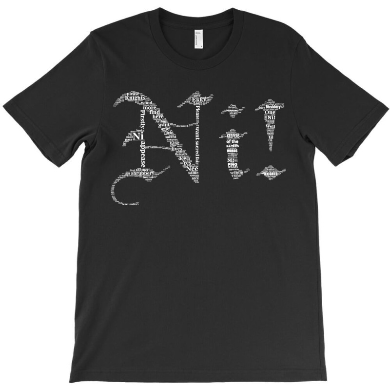 Knights Who Say Ni! Typography Holy Grail Knights Of Ni! T-shirt | Artistshot