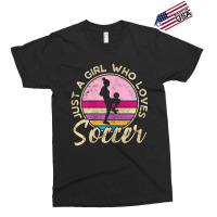 Just A Girl Who Loves Soccer Women Retro Vintage Soccer Exclusive T-shirt | Artistshot