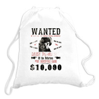 Daisy Domergue (domengre) Wanted Poster, Distressed Drawstring Bags | Artistshot