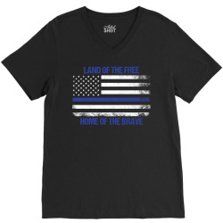 Land Of The Free, Home Of The Brave V-Neck Tee | Artistshot