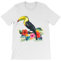 Toucan Exotic Birds Tropical Flowers Leaf Bird Of Paradise Sweatshirt T-shirt | Artistshot