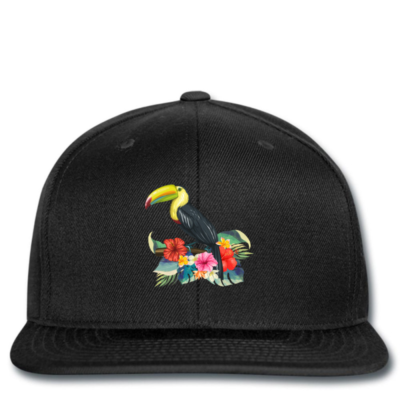 Toucan Exotic Birds Tropical Flowers Leaf Bird Of Paradise Sweatshirt Printed hat by cm-arts | Artistshot