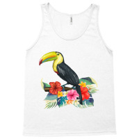 Toucan Exotic Birds Tropical Flowers Leaf Bird Of Paradise Sweatshirt Tank Top | Artistshot