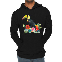 Toucan Exotic Birds Tropical Flowers Leaf Bird Of Paradise Sweatshirt Lightweight Hoodie | Artistshot