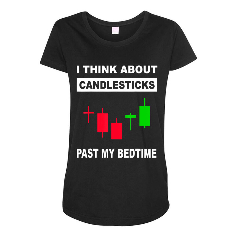 Stock Market Stock Trading Candlestick Maternity Scoop Neck T-shirt by cm-arts | Artistshot