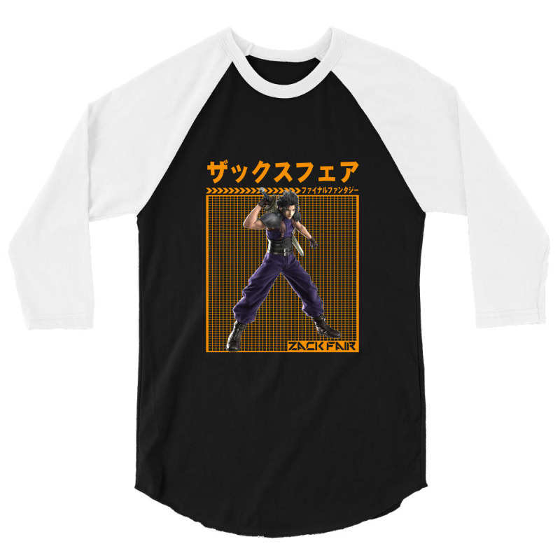 Final Fantasy Zack Fair 3/4 Sleeve Shirt | Artistshot