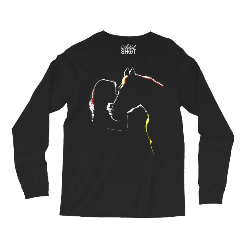 Horse For Ladies Horse Related Long Sleeve Shirts by cm-arts | Artistshot