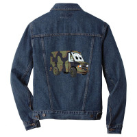 Military Jungle Mini Van Cartoon Men Denim Jacket | Artistshot