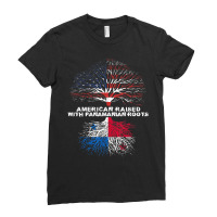 American Raised With Panamanian Roots Panama Ladies Fitted T-shirt | Artistshot