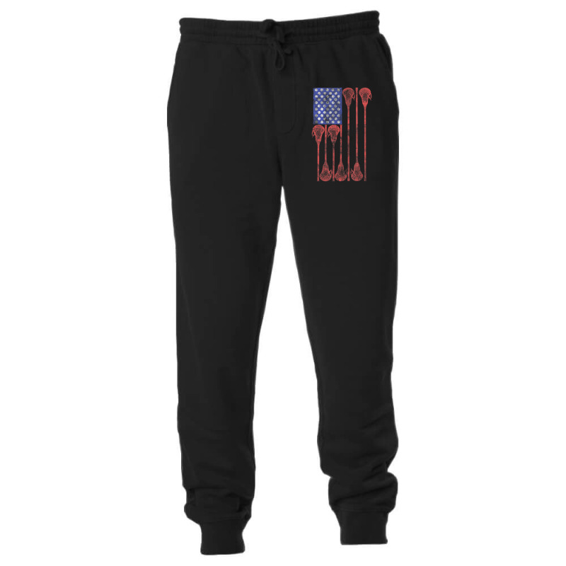 Lacrosse Stick Lax American Flag Unisex Jogger by cm-arts | Artistshot