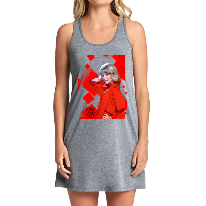 Funny Gifts Olivia Newton Beautiful Female Singer John Retro Vintage Tank Dress by cm-arts | Artistshot