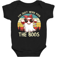 I'm Just Here For The Boos Halloween Outfit Women Baby Bodysuit | Artistshot