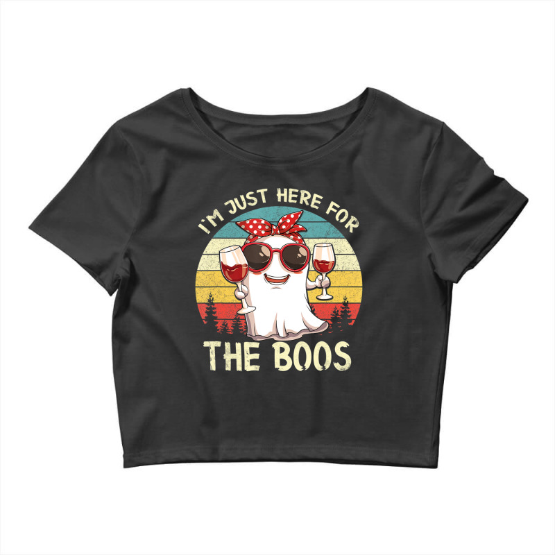 I'm Just Here For The Boos Halloween Outfit Women Crop Top | Artistshot