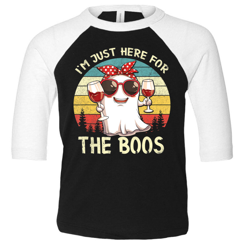 I'm Just Here For The Boos Halloween Outfit Women Toddler 3/4 Sleeve Tee | Artistshot