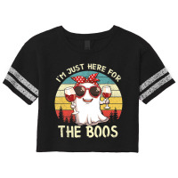 I'm Just Here For The Boos Halloween Outfit Women Scorecard Crop Tee | Artistshot