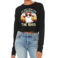 I'm Just Here For The Boos Halloween Outfit Women Cropped Sweater | Artistshot