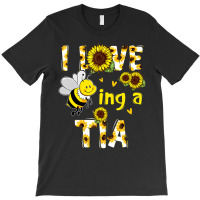 I Love Being A Tia Sunflower Bee, Mother's Day T-shirt | Artistshot