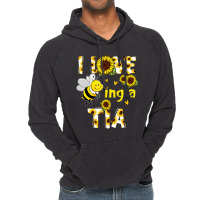 I Love Being A Tia Sunflower Bee, Mother's Day Vintage Hoodie | Artistshot