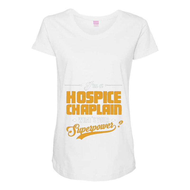 Hospice Chaplain Maternity Scoop Neck T-shirt by cm-arts | Artistshot