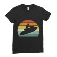 Vintage Retro Jet Ski Athletic Beach Summer Sports Jet Ski Ladies Fitted T-shirt | Artistshot