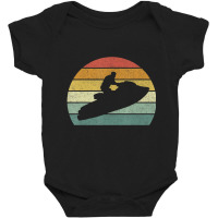 Vintage Retro Jet Ski Athletic Beach Summer Sports Jet Ski Baby Bodysuit | Artistshot