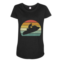 Vintage Retro Jet Ski Athletic Beach Summer Sports Jet Ski Maternity Scoop Neck T-shirt | Artistshot