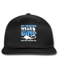 My Friends Wear Tight Rubber Suits  Scuba Diving & Diver Printed Hat | Artistshot