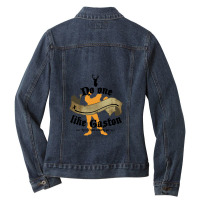 No One (blank) Like Gaston .png Ladies Denim Jacket | Artistshot