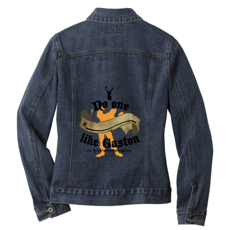 No One (blank) Like Gaston .png Ladies Denim Jacket by LawrenceKemp | Artistshot