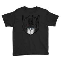 Transformers Optimus Prime Big Face V-neck Youth Tee | Artistshot