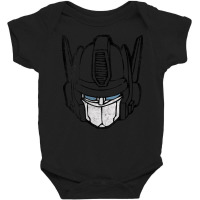 Transformers Optimus Prime Big Face V-neck Baby Bodysuit | Artistshot