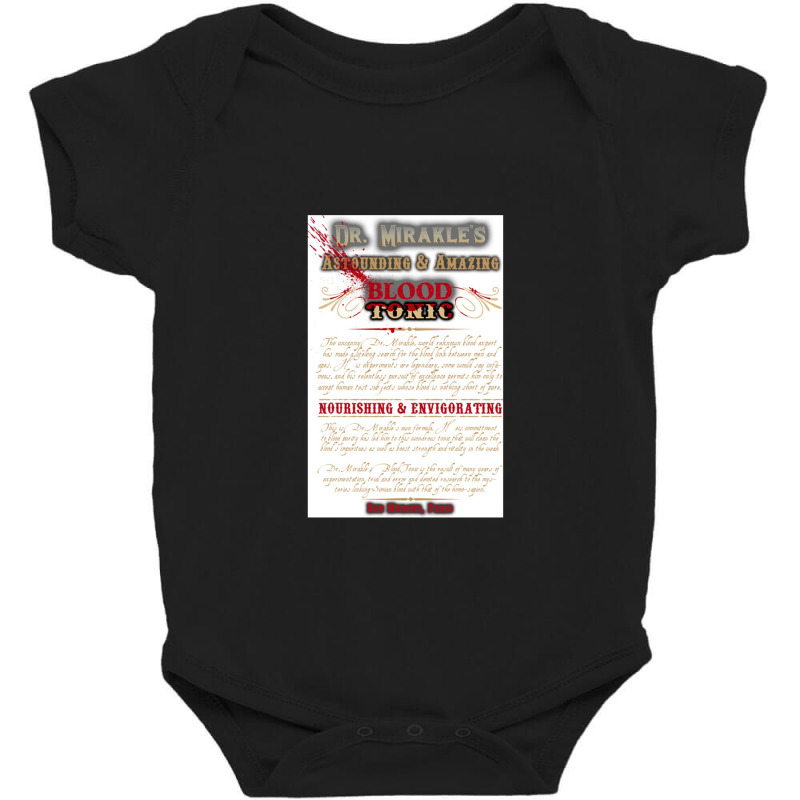 Dr Mirakle's Blood Tonic   Lugosi Baby Bodysuit by bazgrafton | Artistshot