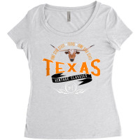 Vintage Classic Style Texas Lone Star Longhorn Design Tank Top Women's Triblend Scoop T-shirt | Artistshot