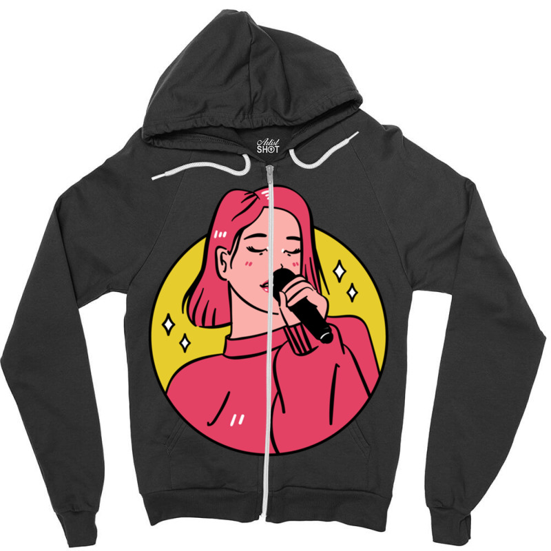 Grease Love Zipper Hoodie by cm-arts | Artistshot