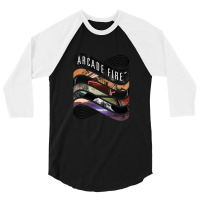 Arcade Fire - Discography Essential 1 3/4 Sleeve Shirt | Artistshot