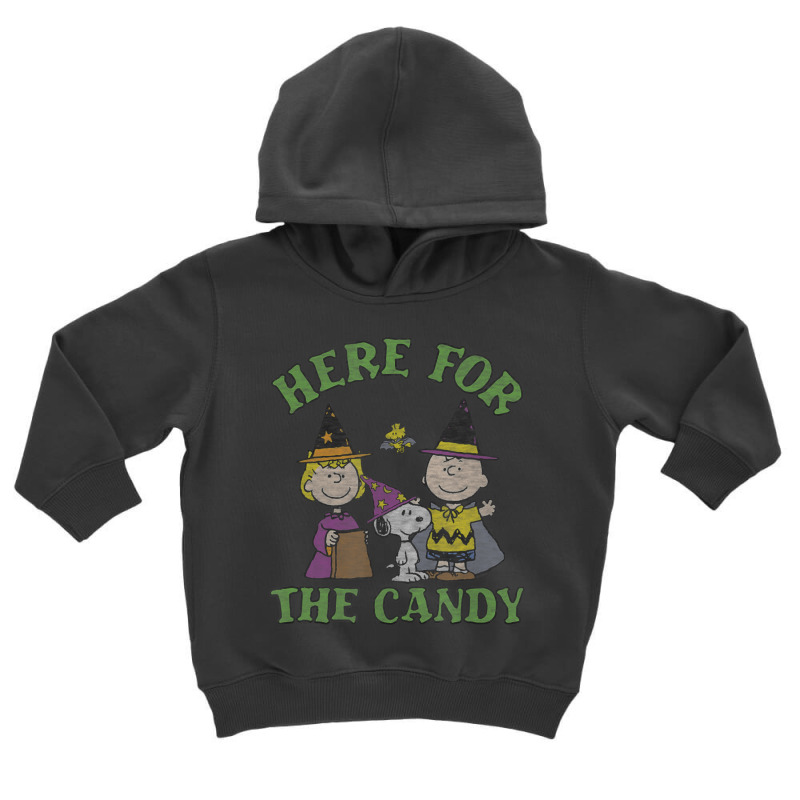 Peanuts Halloween Charlie Sally Here For The Candy Toddler Hoodie by cm-arts | Artistshot