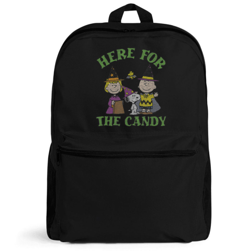 Peanuts Halloween Charlie Sally Here For The Candy Backpack | Artistshot